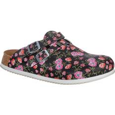Birkenstock Dam Träskor Birkenstock Kay SL Birko-Flor Blooming Roses - Black