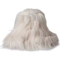 Dame - Lilla Hatter Dolce & Gabbana Off White Acrylic Fur Womens Bucket Hat