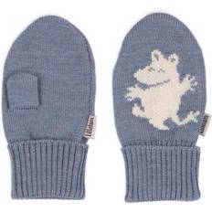 74/80 Votter Lillelam Moomin Wool Mittens - Medium Blue