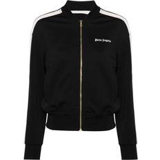 Palm Angels Outerwear Palm Angels Bomber Jacket With Embroidery - Black