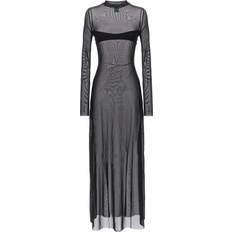 Trasparente Vestiti Not After Ten-Long Tulle Dress - Black