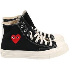 Comme des Garçons Women Trainers Comme des Garçons Red Heart High Top Trainers - Black