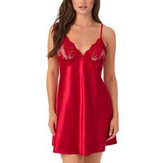 Morado Camisones Le Mystere Women's Lace Allure Chemise - Cherry Red