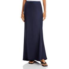 Silk Skirts Anine Bing Bar Silk Maxi Skirt - Navy