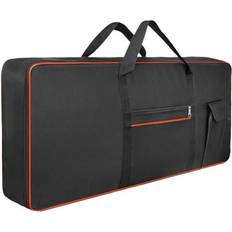 Colcolo 61Key Keyboard Bag Backpack Electric Piano Case for Concert Tour Performance Red