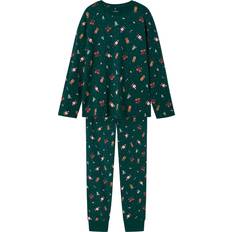 Name It Kid's Vismas Christmas Nightset - Botanical Garden (13234977)