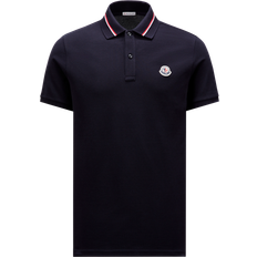 Moncler Polo à empiècement logo - Bleu