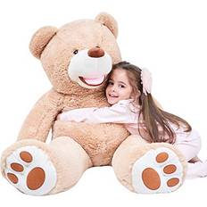 Toys IKASA Giant Teddy Bear Plush Toy Stuffed Animals (Brown, 100cm)