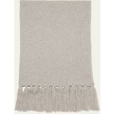 Officine Générale Italian Wool Fringe Scarf - Light Heather Grey