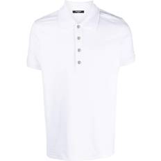 Balmain Homme Polos Balmain Pikee Poloshirt Monogramm - Herren - Weiß