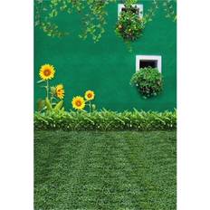 Photo Backgrounds Conbicy JDQZM, 5x7ft Artistic Background Girl Photography Backdrops Wedding Green Wall Sunflowers Vines Grass Floors Newborn Baby Child Portrait Scene Studio Props Video Toddler Photo Shoot