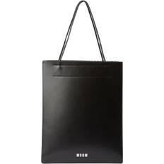 MSGM Stor Lær Shoppingveske Black ONE Size