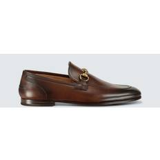 Gucci Loafers Gucci Jordaan Leather Loafers - Brown