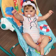 BGHONE (Rooted Hair) 48CM Maddie Bebe Reborn Dolls Painted Newborn Baby Doll With Rooted Hair and Soft Touch Doll