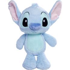 Simba Disney Stitch 25cm plush toy in flopsie style, cute soft toy pastel blue colour, suitable for kids and adults, and treat, officially licensed by