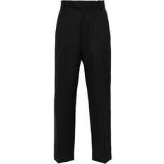 Drôle de Monsieur Logo-Embroidered Trousers - Men - Black