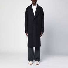 Harris Wharf London Single-Breasted Wool Coat - Anthracite Grey