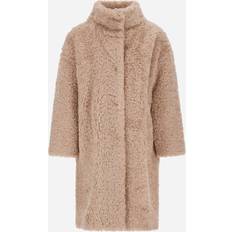 Herno Teddy Fur Coat - Beige/Brown