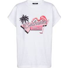 Balmain T-shirts Balmain Shirt Met Flamingoprint - Wit