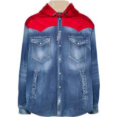 DSquared2 Overtøj DSquared2 Denim Cotton Jacket - Clear Blue