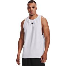 Blanc Débardeurs Under Armour Baseline Coton Tank - Blanc