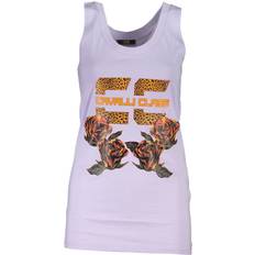 Cavalli Class Elegant Purple Tank Top with Wide Shoulders