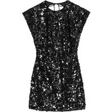 Ganni Dresses Ganni Velvet Sequins Mini Dress - Black