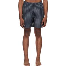 Blue - Unisex Swimming Trunks Carhartt WIP Navy Slater Swim Shorts - 24N Cason Stripe
