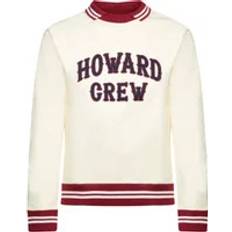Ribbet Krave Sweater - Hvid