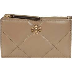 Kira Diamond Quilt Zip Card Case - Taupe Oak
