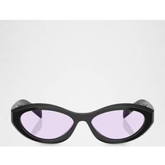 Prada Women Sunglasses Prada PR 26ZS Beveled Acetate Sunglasses - Black/Purple