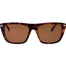 Solbriller Tom Ford Aslan 53E Sunglasses - Dark Brown