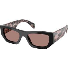 Prada Woman PR A01S Sunglasses Acetate Black Brown