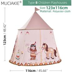 XYLFLY (B) 24 Types Children Playhouses Kids Indoor Outdoor Play Tents Portable Foldable Princess Prince Castle Gift Courtyard Garden House