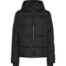 Pieces Vaatteet Pieces Pcbee New Short Puffer Jacket - Musta