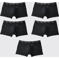 5XL Miesten alusvaatteet boohooMAN Plus 5er-Pack Boxershorts - Schwarz