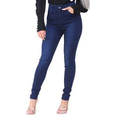Enzo Enzo Womens Slim Fit Flex Denim Jeans - Grey