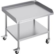 Arbejdsbord med hjul VEVOR Rustfrit Stål Arbejdsbord 30x36 Med 4 Hjul