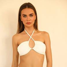 Dippin Daisy's Amalfi Bandeau Bikini Top - White