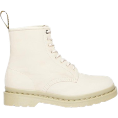 Dr. Martens 1460 Mono Milled Nubuck Leather Lace Up Boots - Parchment Beige