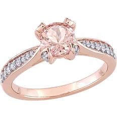 Engagement Rings - Rose Gold Gem & Harmony Engagement Ring - Rose Gold/Diamonds