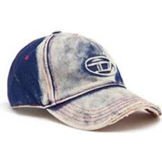 Diesel Men Headgear Diesel Casquette De Baseball En Denim Traité - Polychrome