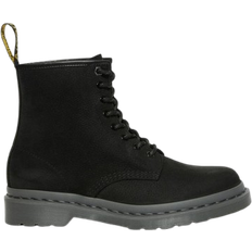 Dr. Martens 1460 Mono Milled Nubuck Leather Lace Up Boots - Black