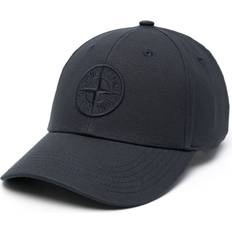 Stone Island Men Accessories Stone Island Blue Cotton Embroidered Compass Logo Hat - A0020 BLEU