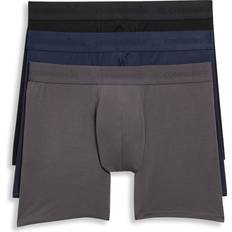 Titanium Underwear Commando Men's Micro Modal Modern-Fit Boxer Brief 3-Pack - Black Navy Titanium