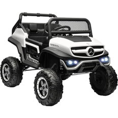 Electric Vehicles Aosom Licensed Mercedes Benz Unimog Ride on Truck White 12V