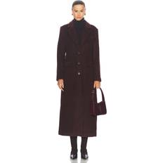 Morado - Mujer Abrigos Staud Sanza Coat - Bark Purple