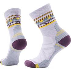 Hiking - Purple Socks Smartwool Hike Zig Zag Valley Mid Crew Socks - Purple Eclipse