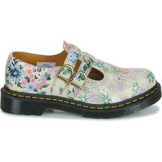 Textile Oxford Dr. Martens 8065 Smooth Leather Mary Jane Shoes - Beige/Multicolore