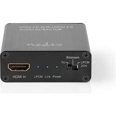 2.0 HDMI - HDMI/Optical/3.5mm Audio Extractor Adapter F-F